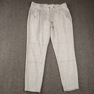 Lou & Grey Jogger Pants Womens Small Gray Soft Knit Drawstring Pockets